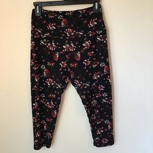 Floral Stretchy Leggings Plus Size